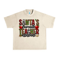 Sandshell santa's favorite teacher assistant Urban Heavy Tee - Jasminsmagicworld