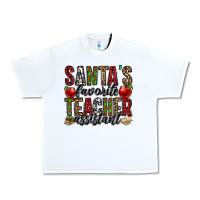 White santa's favorite teacher assistant Urban Heavy Tee - Jasminsmagicworld