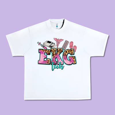 Ekg Tech Urban Heavy Tee Designed By Adodesignshop