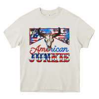 Cream American junkie Heavy Core Tee - Zillion Design Studio