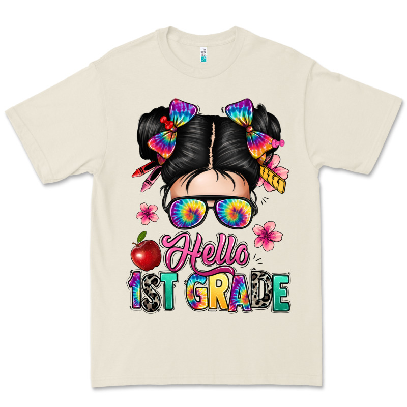 Hello First Grade Premium Tee by texasbilliewilder | Teevron