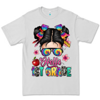 Dove Grey hello first grade Premium Tee - texasbilliewilder