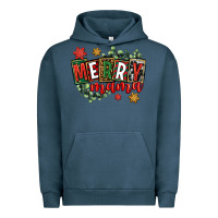 Pigment Midnight Navy merry mama Urban Hoodie - CowGirlArtShop