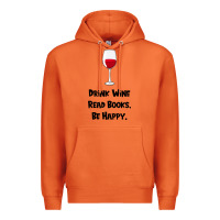 Carrot drink wine, read books, be happy Premium Hoodie - Bettercallsaul
