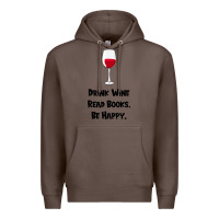 Coffee drink wine, read books, be happy Premium Hoodie - Bettercallsaul
