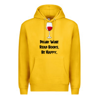 Lemon drink wine, read books, be happy Premium Hoodie - Bettercallsaul