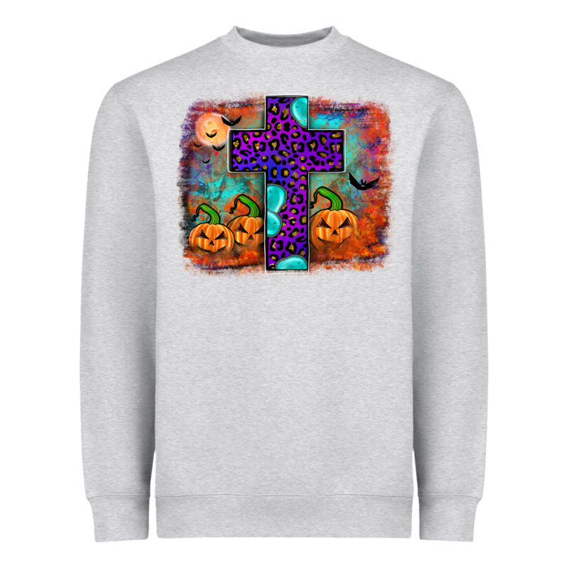 Halloween Cross Heavyweight Sweatshirt by JahusDesignShop | Teevron