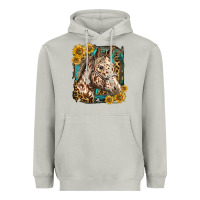 Moon Dust appaloosa horse with sunflowers and western background Heavyweight Hoodie - LillyAllenDesigns