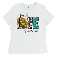 White for the love of sunshine Ladies Tee - texasbilliewilder