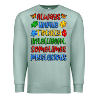 Seafoam always unique totally intelligent sometimes myster Premium Sweatshirt - Artiststas