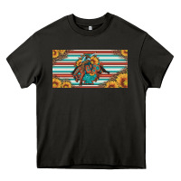 Asphalt bucking bronco aztec shape license plate Heavy Core Tee - Artiststas