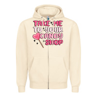 Sandshell take me to your candy shop Zipper Hoodie - MaliasSmallBusiness