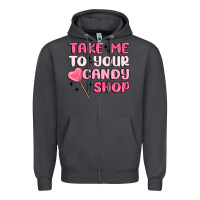 Smoke take me to your candy shop Zipper Hoodie - MaliasSmallBusiness