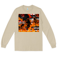 Mushroom firefighter thin red lin Long Sleeve Tee - LillyAllenDesigns