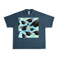 Midnight Navy graduation cap seamless pattern Urban Heavy Tee - BundleAndBundleShop