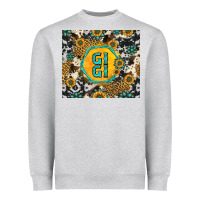 Heather Grey gigi sunflower turquoise Heavyweight Sweatshirt - Jasminsmagicworld