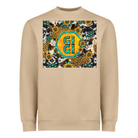 Gigi Sunflower Turquoise Heavyweight Sweatshirt | Teevron