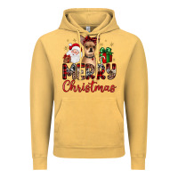 Vintage Mustard merry christmas chihuahua Vintage Hoodie - JahusDesignShop