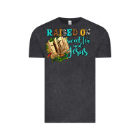 Vintage Black raised on sweet tea and jesus Vintage Tee - AdoDesignShop