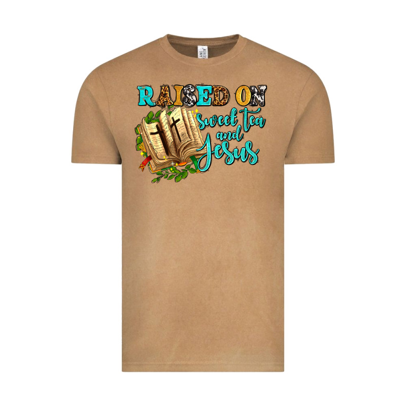 Raised On Sweet Tea And Jesus Vintage Tee by AdoDesignShop | Teevron