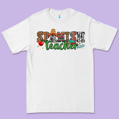 Spanish Teacher Premium Tee Designed By Zillion Design Studio