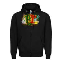 Black pt physical therapist juneteenth Zipper Hoodie - NancyCooperArtShop