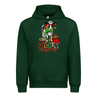 Forest Green mooey christmas holstein cow Urban Hoodie - CowGirlArtShop