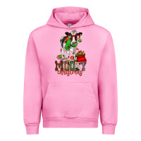 Fuchsia Pink mooey christmas holstein cow Urban Hoodie - CowGirlArtShop