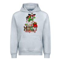 Heather Grey mooey christmas holstein cow Urban Hoodie - CowGirlArtShop