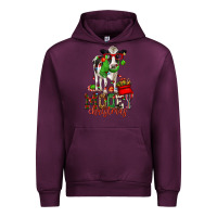 Mauve Wine mooey christmas holstein cow Urban Hoodie - CowGirlArtShop
