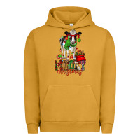 Pigment Peanut Butter mooey christmas holstein cow Urban Hoodie - CowGirlArtShop