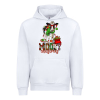 White mooey christmas holstein cow Urban Hoodie - CowGirlArtShop
