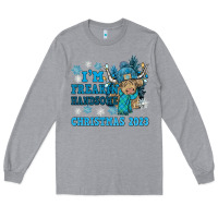 Heather Grey im freakin freezin christmas 2023 Long Sleeve Tee - NancyCooperArtShop