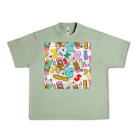 Oil Green back to school seamless pattern Urban Heavy Tee - BundleAndBundleShop