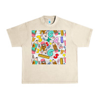 Sandshell back to school seamless pattern Urban Heavy Tee - BundleAndBundleShop