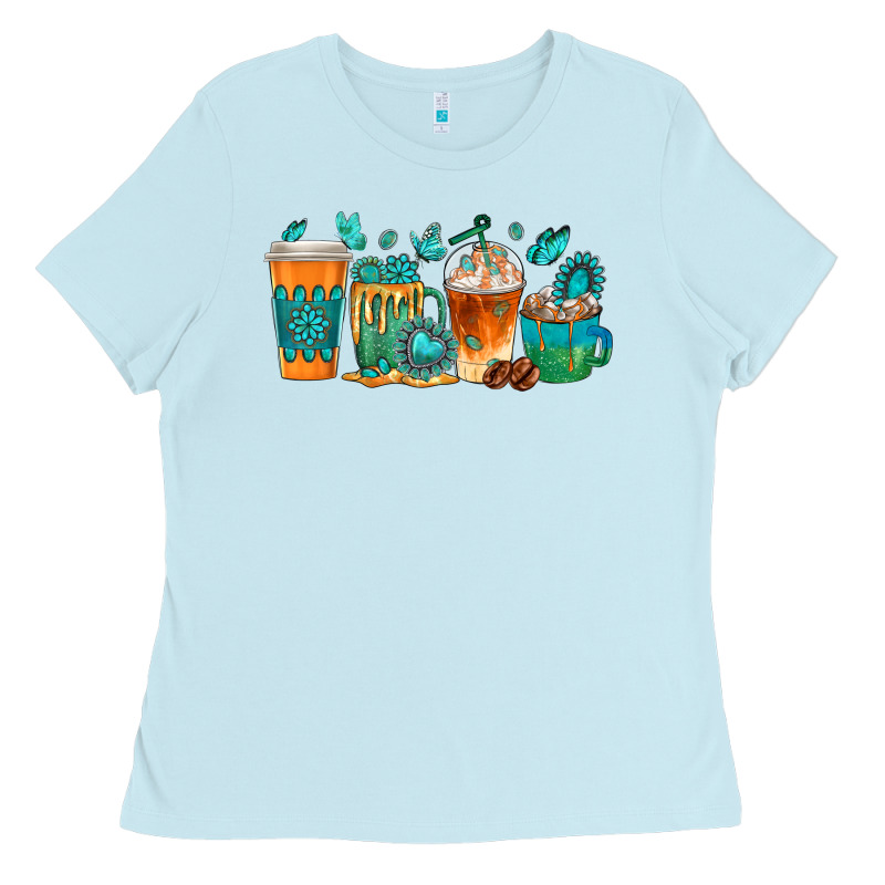 Gemstone Coffee Cups Ladies Tee by texasbilliewilder | Teevron