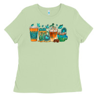 Matcha gemstone coffee cups Ladies Tee - texasbilliewilder
