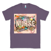 Lavender Easter Nurse Classic Tee - LillyAllenDesigns
