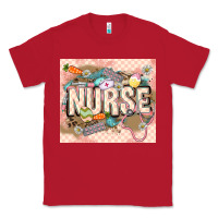 Red Easter Nurse Classic Tee - LillyAllenDesigns