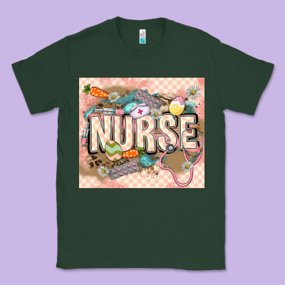 Easter Nurse Classic Tee Designed By Lillyallendesigns