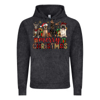 Vintage Black merry christmas chihuahua pitbull pug dachshund Vintage Hoodie - JahusDesignShop