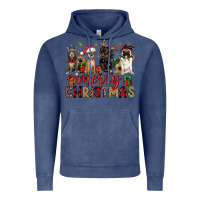 Vintage Denim merry christmas chihuahua pitbull pug dachshund Vintage Hoodie - JahusDesignShop