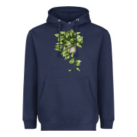 Navy Golden Pothos Heavyweight Hoodie - LillyAllenDesigns