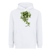 White Golden Pothos Heavyweight Hoodie - LillyAllenDesigns