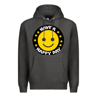 Charcoal Heather Have A Happy Day Premium Hoodie - Bettercallsaul