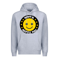 Heather Grey Have A Happy Day Premium Hoodie - Bettercallsaul