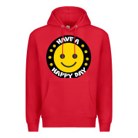 Red Have A Happy Day Premium Hoodie - Bettercallsaul