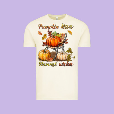 Pumpkin Kisses Harvest Wishes Vintage Tee Designed By Bundleandbundleshop