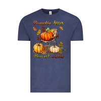 Vintage Denim pumpkin kisses harvest wishes Vintage Tee - BundleAndBundleShop