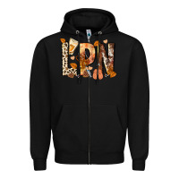 Black lpn licensed practical nurse Zipper Hoodie - NancyCooperArtShop